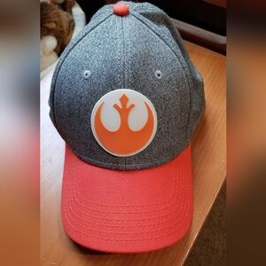 Star Wars Gray And Orange Rebel Alliance Fitted Baseball Cap